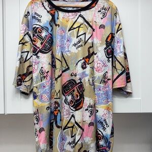 Fresh Prints of Bel Aire 5XL Basquiat Style T-Shirt